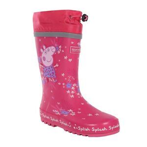Regatta Childrens/Kids Splash Peppa Pig Tropical Galoshes / Pink Fusion